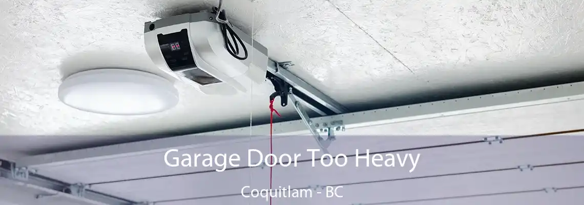 Garage Door Too Heavy Coquitlam - BC