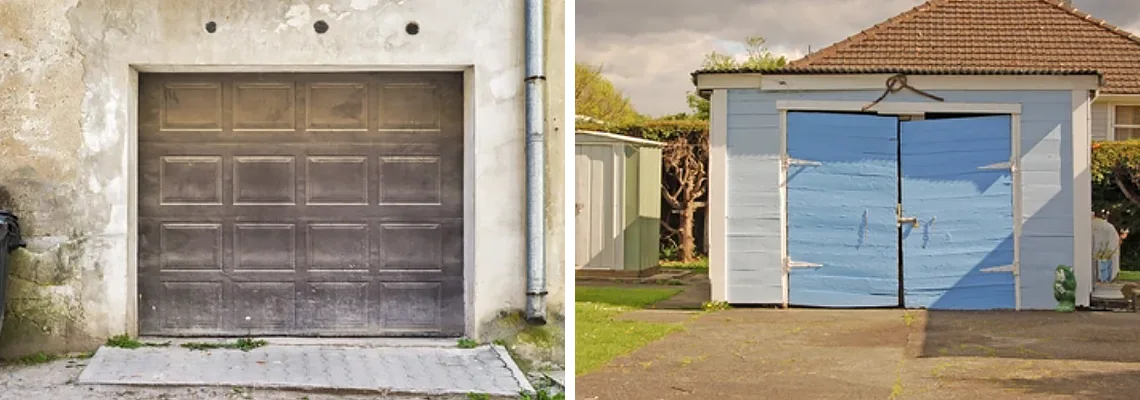 Rotten Steel Garage Door Repair in Coquitlam, British Columbia
